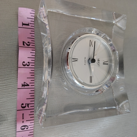 Mikasa Vintage Solitaire Crystal Clock - Picture 10 of 14